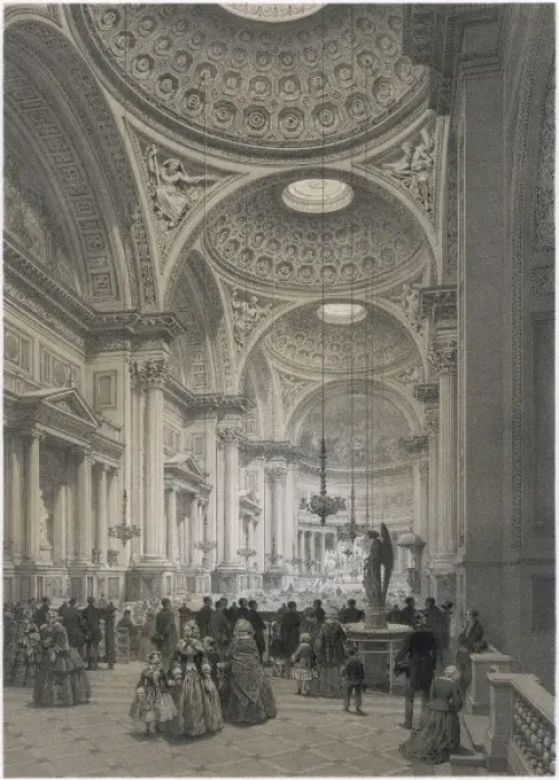 Framed Print : Church / La Madeleine 19C Framed Print : Church / La Madeleine 19C