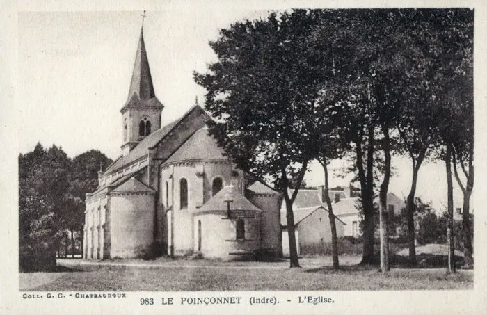 Framed Print : The Church at Le Poinconnet, France Framed Print : The Church at Le Poinconnet, France