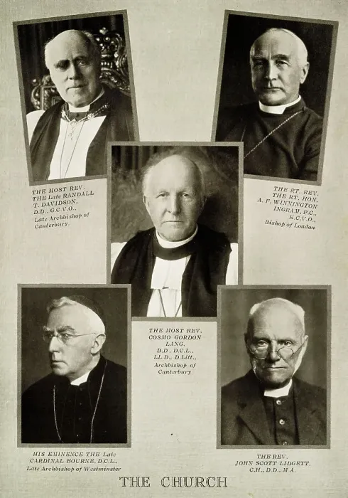 Framed Print : Church leaders during the reign of King George V Framed Print : Church leaders during the reign of King George V