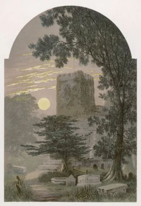 Framed Print : CHURCH BY MOONLIGHT Framed Print : CHURCH BY MOONLIGHT
