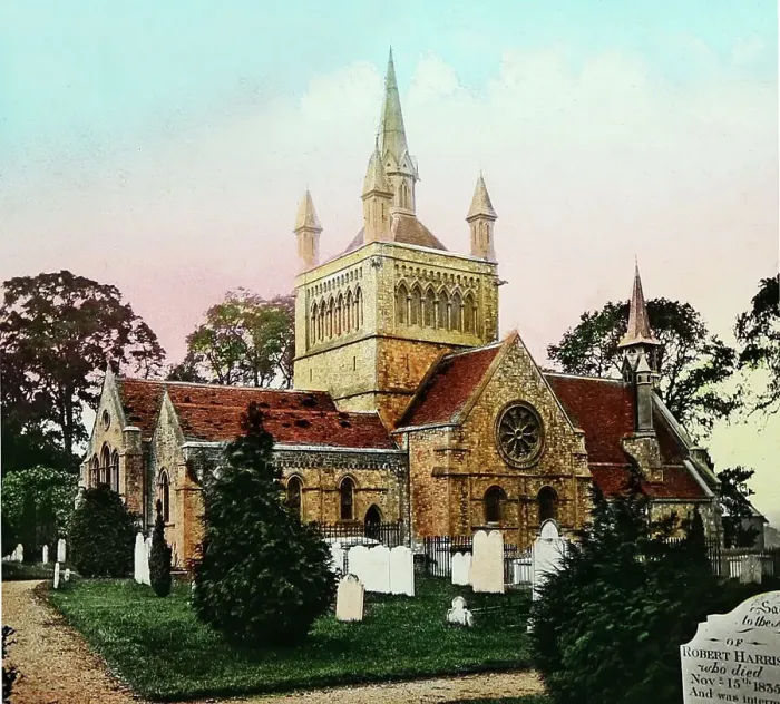 Framed Print : Church at Osborne, Isle of Wight, Victorian period Framed Print : Church at Osborne, Isle of Wight, Victorian period
