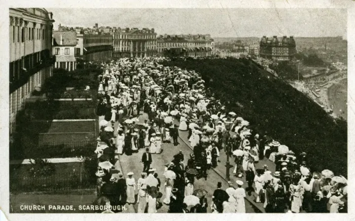 Framed Print : Church Parade, Scarborough, Yorkshire Framed Print : Church Parade, Scarborough, Yorkshire