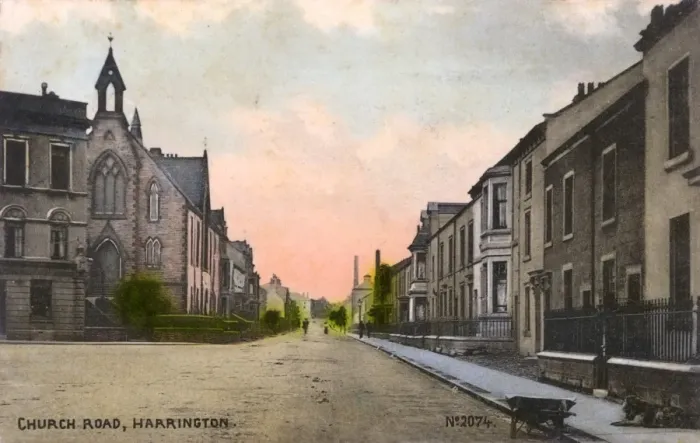 Framed Print : Church Road, Harrington, Cumbria Framed Print : Church Road, Harrington, Cumbria