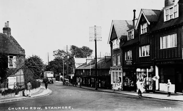 Framed Print : Church Row, Stanmore, Middlesex Framed Print : Church Row, Stanmore, Middlesex