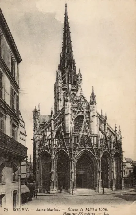 Framed Print : Church of Saint Maclou - Rouen, France Framed Print : Church of Saint Maclou - Rouen, France
