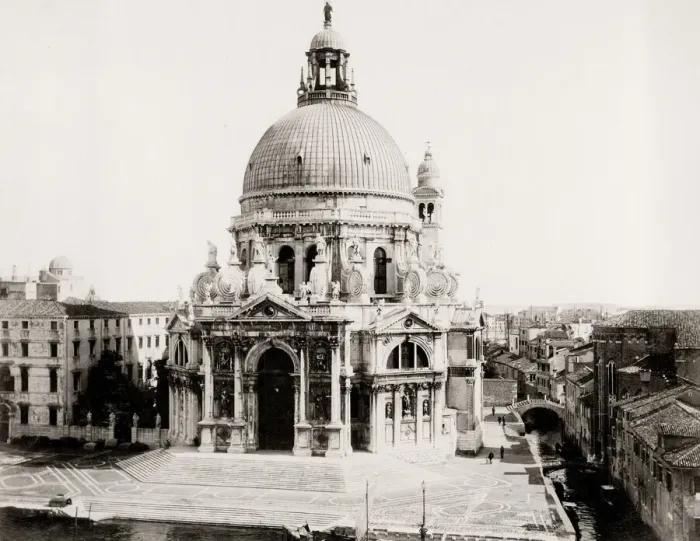 Framed Print : Church of Santa Maria della Salute, Venice Italy. c. 1880 s Framed Print : Church of Santa Maria della Salute, Venice Italy. c. 1880 s