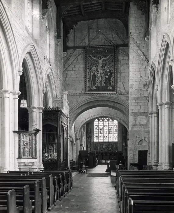 Framed Print : Church of St John the Baptist, Burford, Oxfordshire Framed Print : Church of St John the Baptist, Burford, Oxfordshire