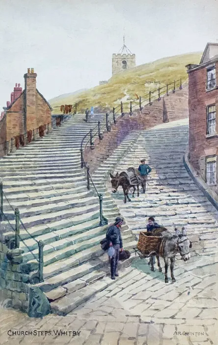 Framed Print : Church Steps, Whitby, North Yorkshire Framed Print : Church Steps, Whitby, North Yorkshire