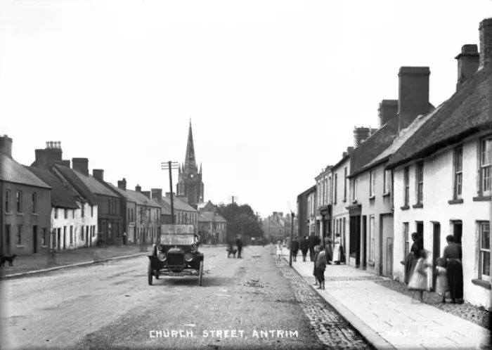 Framed Print : Church Street, Antrim Framed Print : Church Street, Antrim