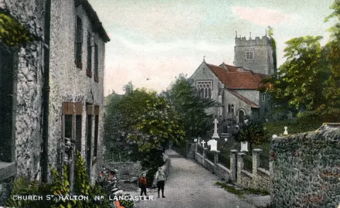 Framed Print : Church Street, Halton, Lancashire Framed Print : Church Street, Halton, Lancashire