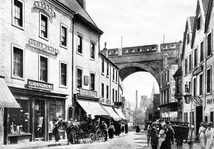 Framed Print : Church Street, Mansfield early 1900's Framed Print : Church Street, Mansfield early 1900's