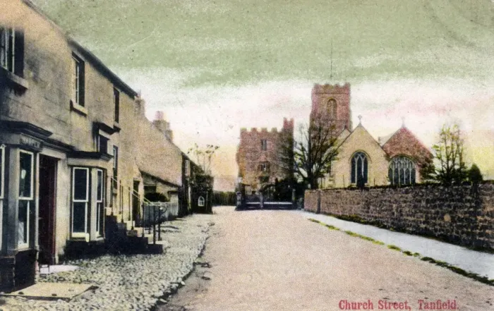 Framed Print : Church Street, Tanfield, Yorkshire Framed Print : Church Street, Tanfield, Yorkshire