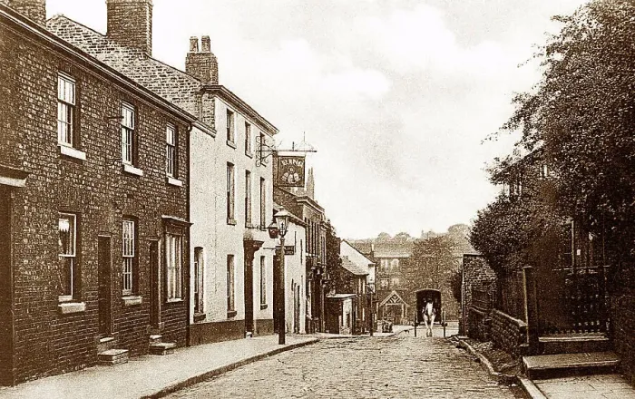 Framed Print : Church Street, Wilmslow early 1900's Framed Print : Church Street, Wilmslow early 1900's