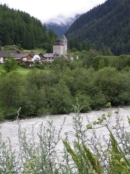 Church tower at Zernez