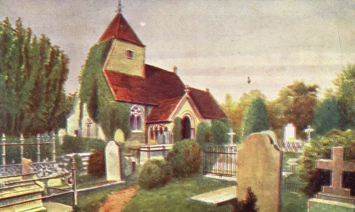Framed Print : Church in the Wood, St Leonard's Church, Hollington, Sussex Framed Print : Church in the Wood, St Leonard's Church, Hollington, Sussex