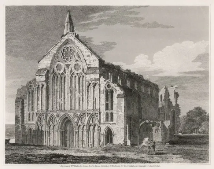Framed Print : Churches / Binham / 1820 Framed Print : Churches / Binham / 1820