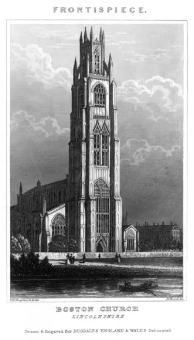 Framed Print : Churches / Boston / 1820 Framed Print : Churches / Boston / 1820