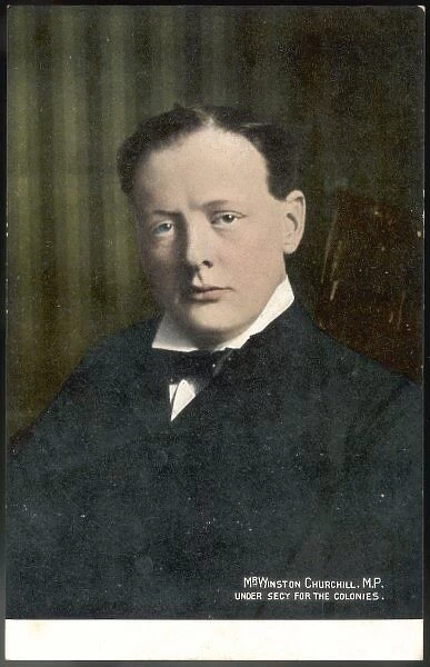 Churchill in 1905. MR WINSTON CHURCHILL when he was under-secretary for