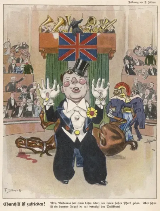 Framed Print : Churchill Cartoon Framed Print : Churchill Cartoon