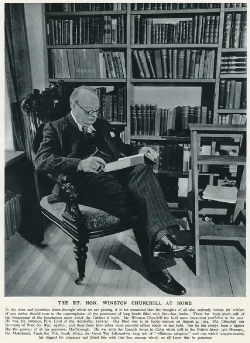 Framed Print : Churchill at Home Framed Print : Churchill at Home