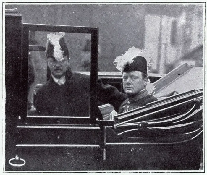Framed Print : Churchill leaving the Palace 1910 Framed Print : Churchill leaving the Palace 1910