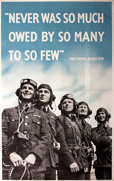Churchills praise for RAF Pilots