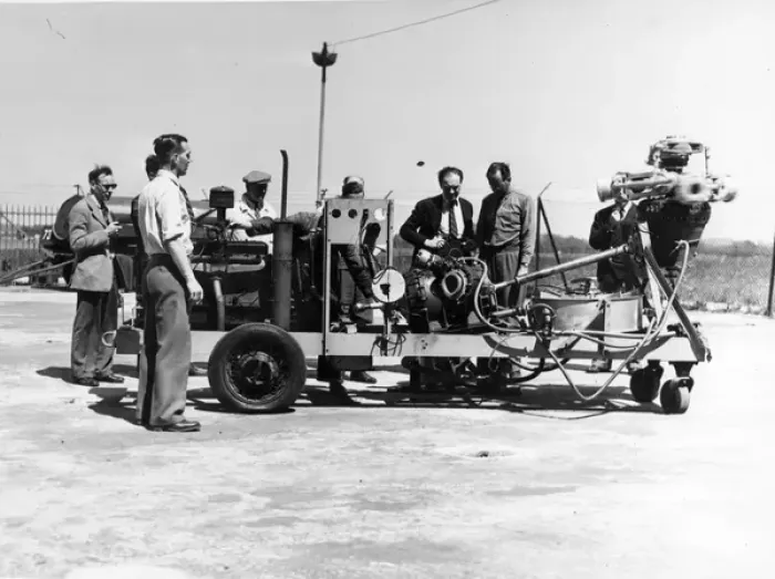 Framed Print : Cierva W11 Air Horse testing gearbox and transmission Framed Print : Cierva W11 Air Horse testing gearbox and transmission