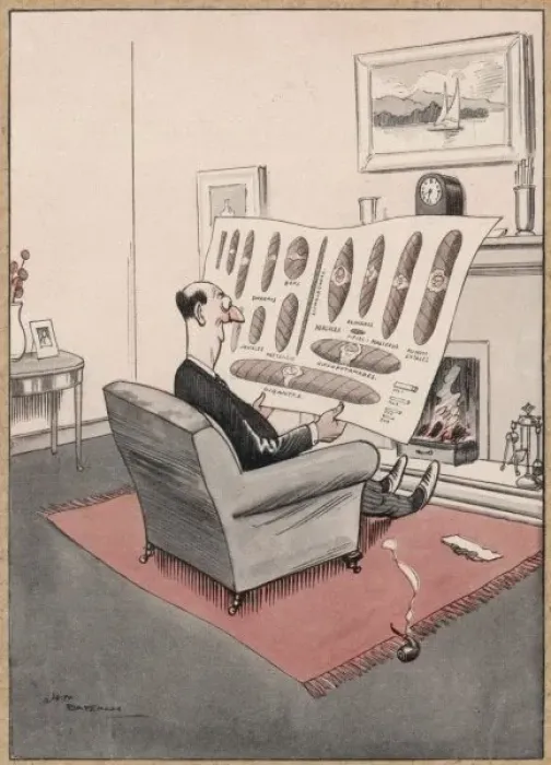 Framed Print : Cigar Connoisseur Framed Print : Cigar Connoisseur