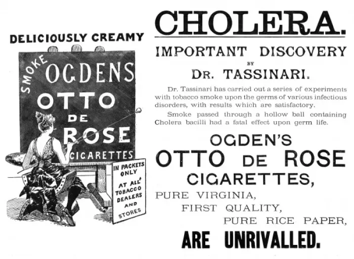Framed Print : Cigarette cholera cure Framed Print : Cigarette cholera cure