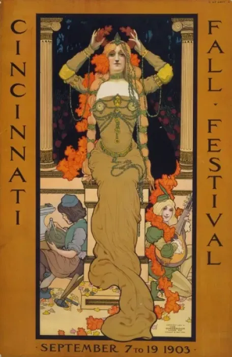 Framed Print : Cincinnati fall festival September 7 to 19 1903 Framed Print : Cincinnati fall festival September 7 to 19 1903