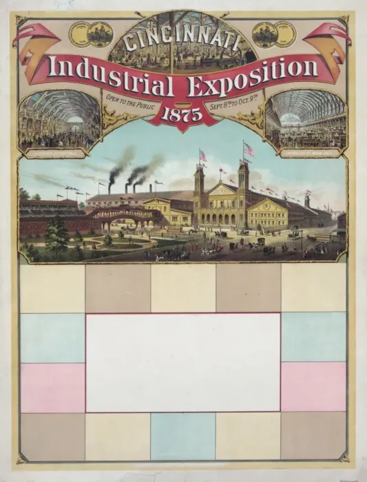 Framed Print : Cincinnati Industrial Exposition, 1875 Framed Print : Cincinnati Industrial Exposition, 1875