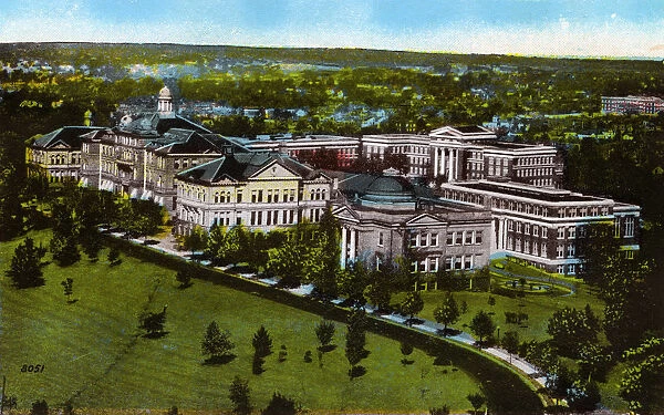 Cincinnati, Ohio, USA - University of Cincinnati - Aerial