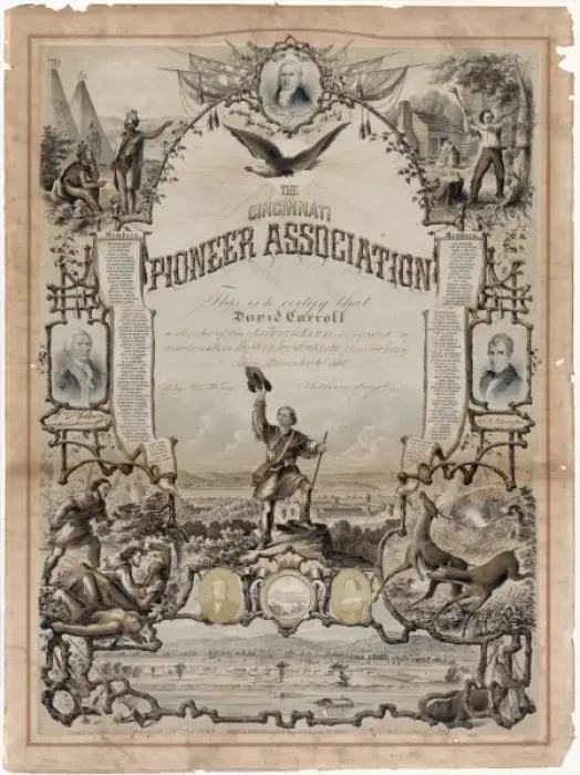 Framed Print : The Cincinnati Pioneer Association Framed Print : The Cincinnati Pioneer Association