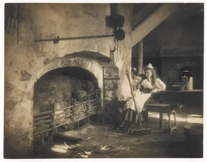 Framed Print : Cinderella by the Fire Framed Print : Cinderella by the Fire