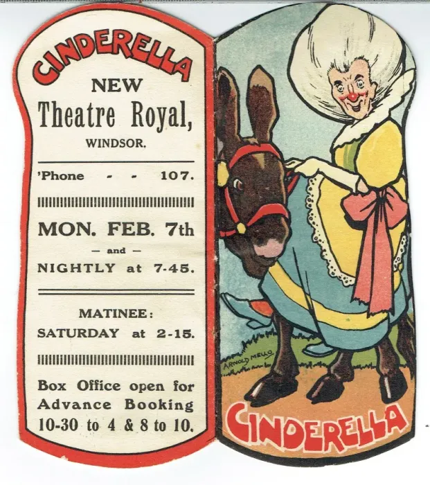 Framed Print : Cinderella Flyer for the New Theatre Royal, Windsor