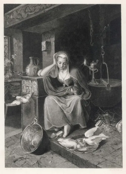 Framed Print : Cinderella Forlorn Framed Print : Cinderella Forlorn