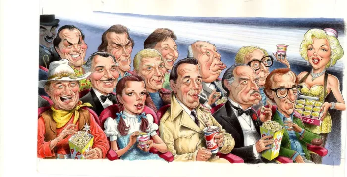 Framed Print : Cinema Actors and Directors Framed Print : Cinema Actors and Directors