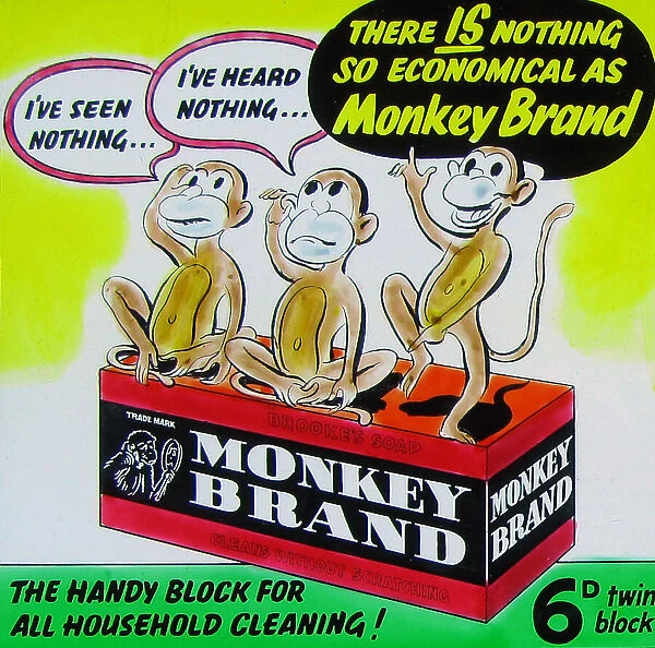 Cinema advertisement for Monkey Brand Soap early