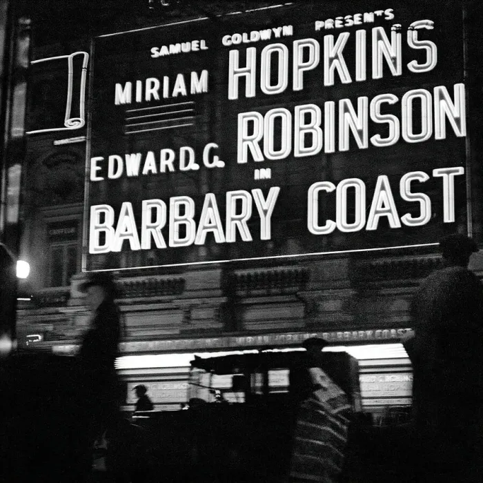 Framed Print : Cinema showing Barbary Coast, West End of London Framed Print : Cinema showing Barbary Coast, West End of London