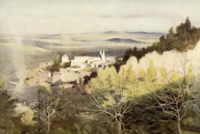 Framed Print : Cintra from the Hills - Winter Framed Print : Cintra from the Hills - Winter