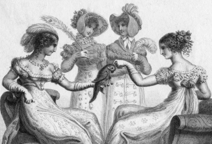 Framed Print : Circa 1820 Costume Framed Print : Circa 1820 Costume