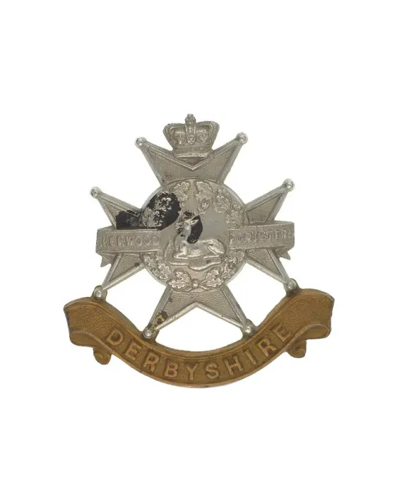 Framed Print : Circa 1900 Other Ranks Cap Badge White Metal Framed Print : Circa 1900 Other Ranks Cap Badge White Metal