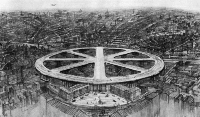 Framed Print : Circular Airport Project Framed Print : Circular Airport Project