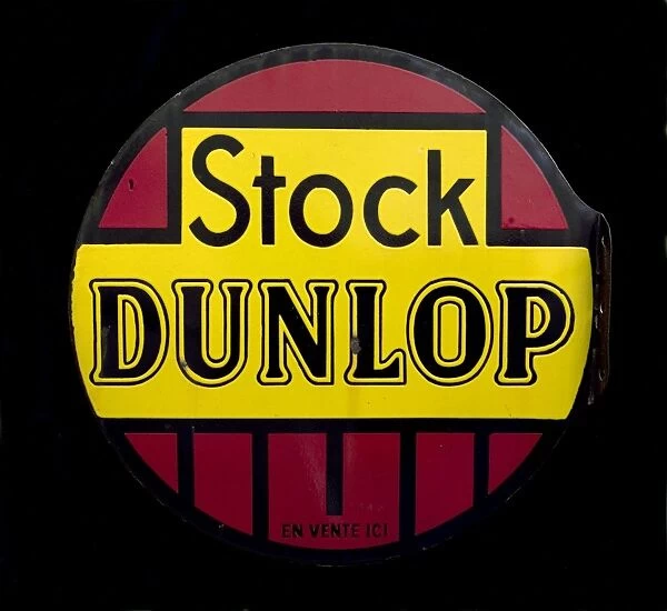 Circular sign for Stock Dunlop