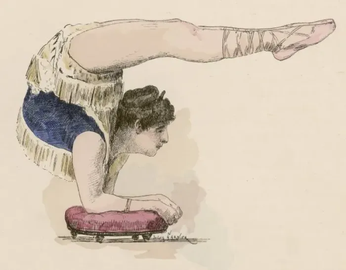 Framed Print : Circus Acrobats / Garnier Framed Print : Circus Acrobats / Garnier