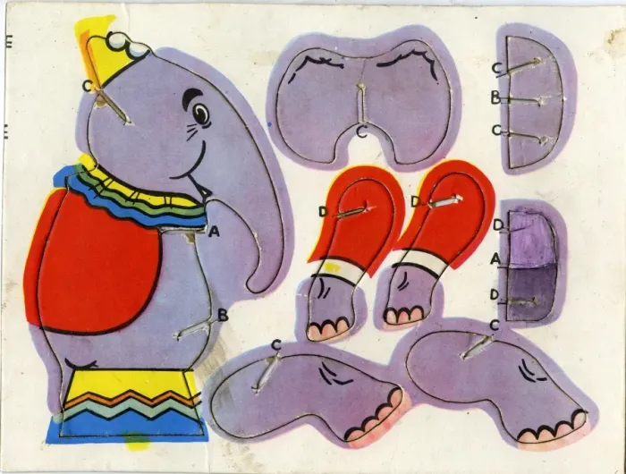 Framed Print : Circus Cut-Out Favourites - Elephant Framed Print : Circus Cut-Out Favourites - Elephant