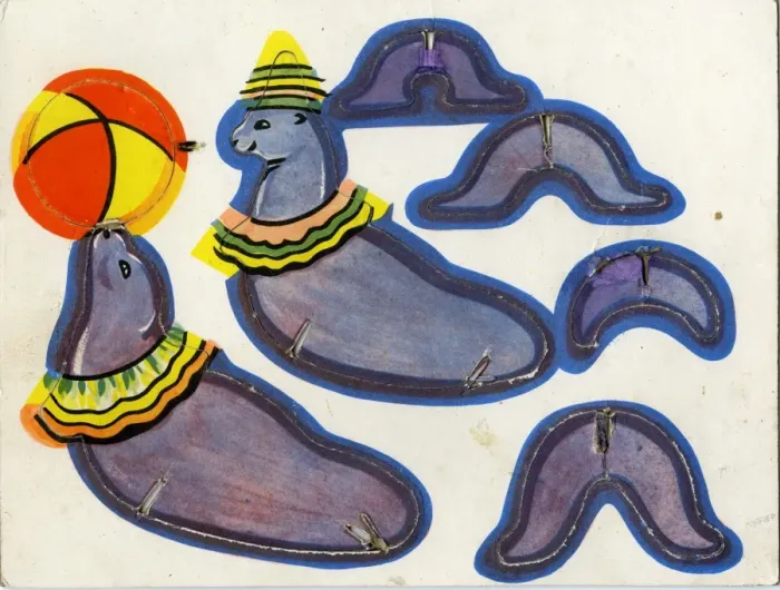 Framed Print : Circus Cut-Out Favourites - Seal Framed Print : Circus Cut-Out Favourites - Seal