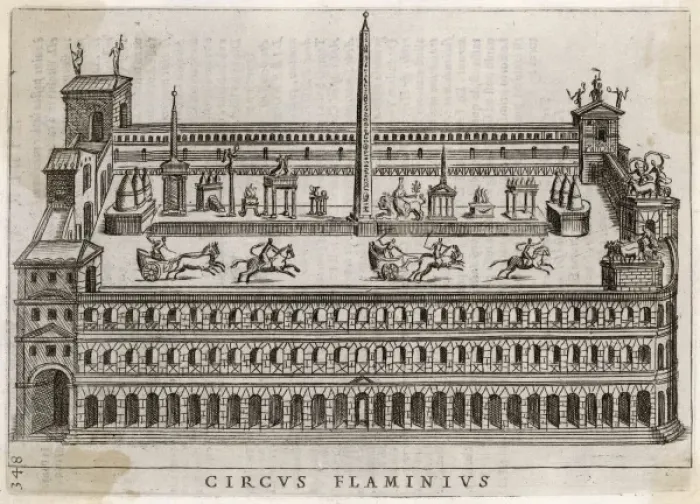 Framed Print : Circus Flaminius-Recon Framed Print : Circus Flaminius-Recon