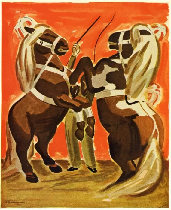 Framed Print : Circus horses Framed Print : Circus horses