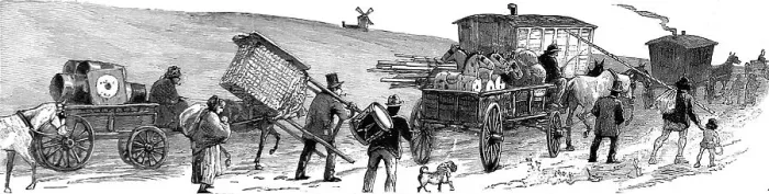 Framed Print : Circus on the move, c. 1888 Framed Print : Circus on the move, c. 1888